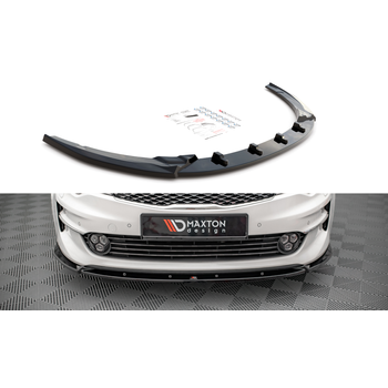 Добавка за предна броня/лип спойлер  V.1 Kia Optima Mk4 - Maxton Design