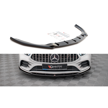 Добавка за предна броня/лип спойлер  V.5 Mercedes A35 AMG / AMG-Line W177 - Maxton Design