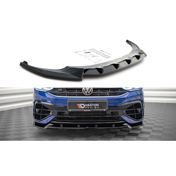 Добавка за предна броня/лип спойлер  V.2 Volkswagen Tiguan R Mk2 Facelift