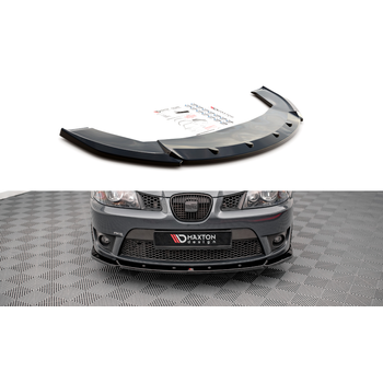 Добавка за предна броня/лип спойлер  V.2 Seat Ibiza Cupra Mk3 - Maxton Design
