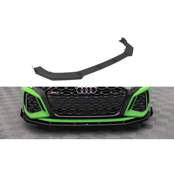 Добавка за предна броня/лип спойлер v.1 + Добавки Audi RS3 8y - Maxton Design