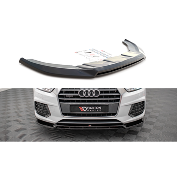 Добавка за предна броня/лип спойлер  V.2 Audi Q3 8U Facelift - Maxton Design