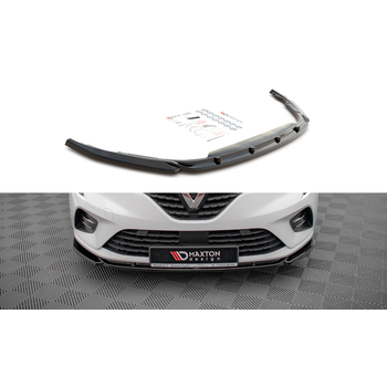Добавка за предна броня/лип спойлер  V.1 Renault Clio Mk5 - Maxton Design