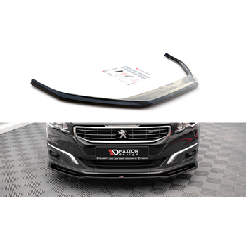 Добавка за предна броня/лип спойлер  V.2 Peugeot 508 GT Mk1 Фаслиф - Maxton Design