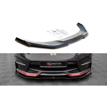 Добавка за предна броня/лип спойлер  V.1 Nissan 370Z Nismo Facelift - Maxton Design