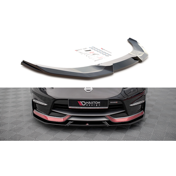 Добавка за предна броня/лип спойлер  V.2 Nissan 370Z Nismo Facelift - Maxton Design