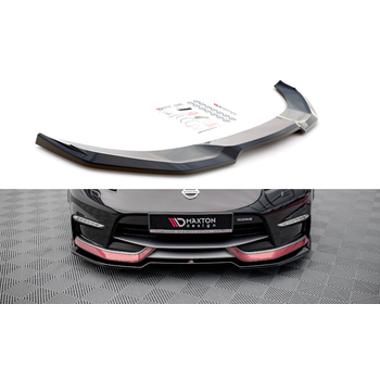 Добавка за предна броня/лип спойлер  V.3 Nissan 370Z Nismo Facelift - Maxton Design