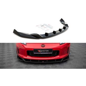 Добавка за предна броня/лип спойлер  V.2 Nissan 370Z Facelift - Maxton Design