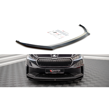 Добавка за предна броня/лип спойлер  V.1 Skoda Enyaq IV - Maxton Design