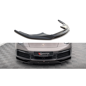 Добавка за предна броня/лип спойлер  Porsche 911 Carrera 4s 992 - Maxton Design
