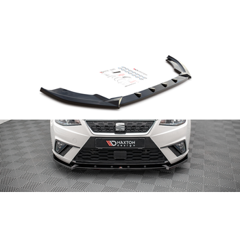 Добавка за предна броня/лип спойлер  V.1 Seat Ibiza FR/ Standard Mk5 - Maxton Design