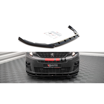  Добавка за предна броня/лип спойлер Peugeot Partner Mk3 - Maxton Design