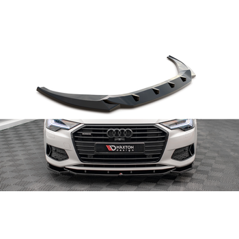 Добавка за предна броня/лип спойлер  V.1 Audi A6 C8 - Maxton Design