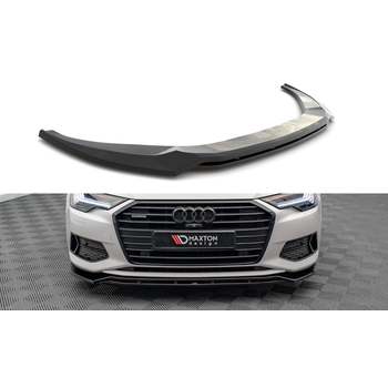 Добавка за предна броня/лип спойлер  V.3 Audi A6 C8 - Maxton Design