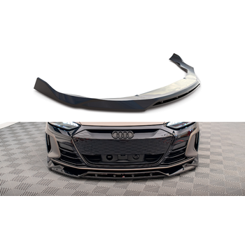 Добавка за предна броня/лип спойлер  V.2 Audi E-Tron GT / RS GT MK1 - Maxton Design