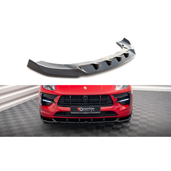 Добавка за предна броня/лип спойлер  V.1 Porsche Macan Mk1 Facelift - Maxton Design