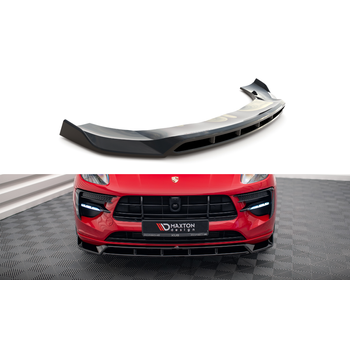 Добавка за предна броня/лип спойлер  V.2 Porsche Macan Mk1 Facelift - Maxton Design