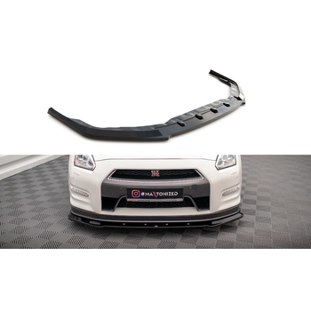 Добавка за предна броня/лип спойлер  Nissan GTR R35 Facelift - Maxton Design