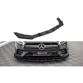 Добавка за предна броня/лип спойлер + Добавки Mercedes A35 AMG / AMG-Line Aero Pack W177 - Maxton Design