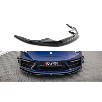 Добавка за предна броня/лип спойлер  V.1 Porsche 911 Carrera Aero 992 - Maxton Design