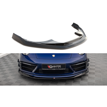 Добавка за предна броня/лип спойлер  V.2 Porsche 911 Carrera Aero 992 - Maxton Design