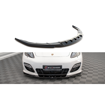 Добавка за предна броня/лип спойлер  V.2 Porsche Panamera Turbo Sport Design Package 970 - Maxton Design