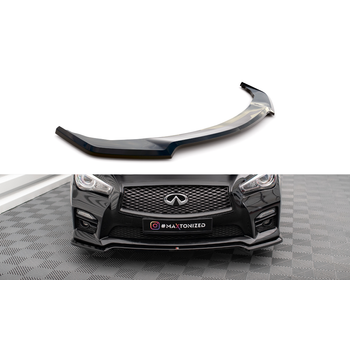 Добавка за предна броня/лип спойлер  V.1 Infiniti Q50 S Mk1 - Maxton Design