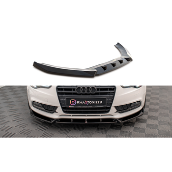 Добавка за предна броня/лип спойлер  V.1 Audi A5 Coupe 8t Facelift - Maxton Design