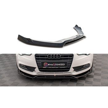 Добавка за предна броня/лип спойлер  V.2 Audi A5 Coupe 8t Facelift - Maxton Design