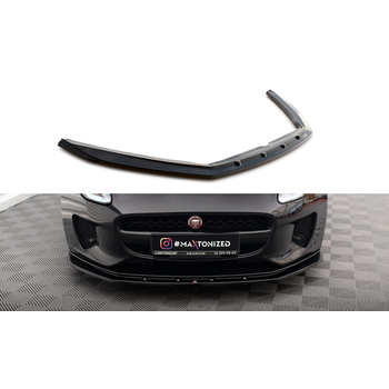 Добавка за предна броня/лип спойлер  V.1 Jaguar F-Type Mk1 Facelift - Maxton Design
