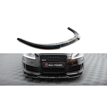 Добавка за предна броня/лип спойлер  V.2 Audi RS6 Avant C6 - Maxton Design