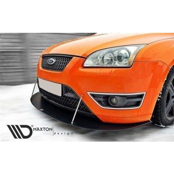  Добавка за предна броня/лип спойлер  Ford Focus St Mk2 - Maxton Design