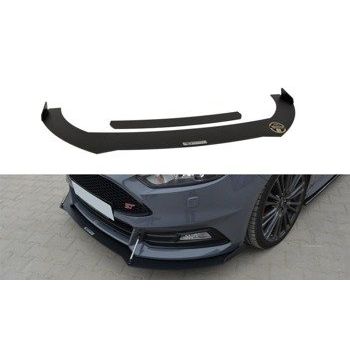  Добавка за предна броня/лип спойлер  V.2 Ford Focus St Mk3 FL - Maxton Design