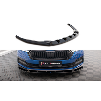 Добавка за предна броня/лип спойлер  V.1 Skoda Octavia Sportline Mk4 - Maxton Design