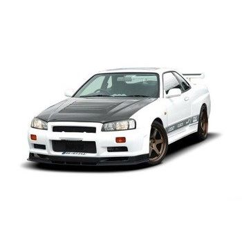Добавка за предна броня/лип спойлер  Nissan Skyline R34 GTR (за 2299 броня) GTR визия - Maxton Design