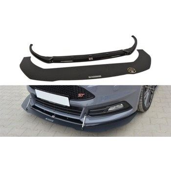  Добавка за предна броня/лип спойлер  V.1 Ford Focus St Mk3 FL - Maxton Design