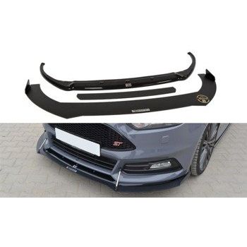  Добавка за предна броня/лип спойлер  V.2 Ford Focus St Mk3 FL - Maxton Design