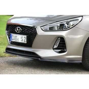 Добавка за предна броня/лип спойлер  V.1 Hyundai I30 Mk3 Хечбек - Maxton Design