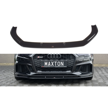 Добавка за предна броня/лип спойлер  V.1 Audi RS3 8V FL Sportback - Maxton Design