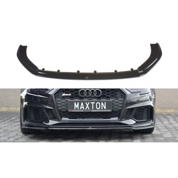 Добавка за предна броня/лип спойлер  V.2 Audi RS3 8V FL Sportback - Maxton Design