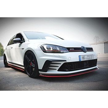 Добавка за предна броня/лип спойлер  VW Golf Mk7 GTI Clubsport - Maxton Design