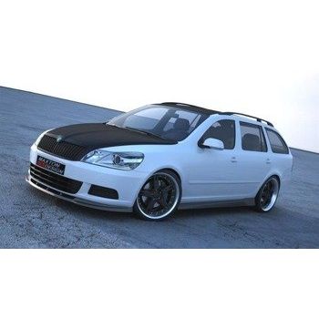 Добавка за предна броня/лип спойлерskoda octavia mk2 fl - Maxton Design