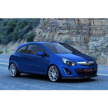 Добавка за предна броня/лип спойлер  Opel Corsa D (фейслифт) - Maxton Design
