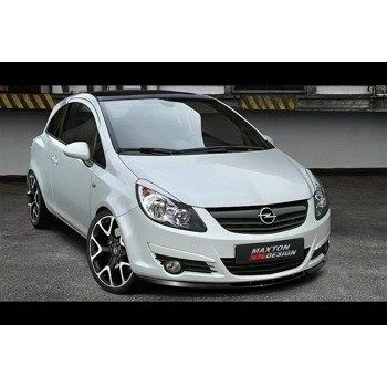 Добавка за предна броня/лип спойлер  Opel Corsa D (PREFACE) - Maxton Design