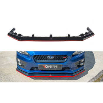 Добавка за предна броня/лип спойлер  v.3 subaru wrx sti - Maxton Design
