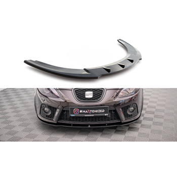 Добавка за предна броня/лип спойлер SEAT LEON MK2 CUPRA FR PREFACE - Maxton Design