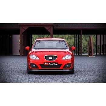 Добавка за предна броня/лип спойлер Seat Leon Mk2 (фейслифт) - Maxton Design
