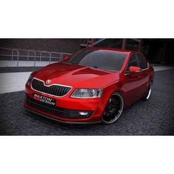 Добавка за предна броня/лип спойлер  V.1 Skoda Octavia Mk3 - Maxton Design