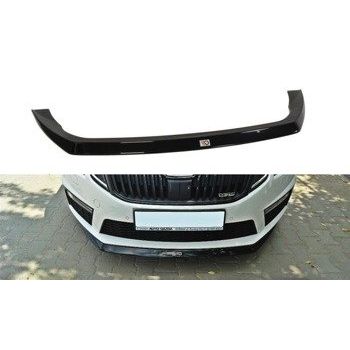 Добавка за предна броня/лип спойлер  V.2 Skoda Octavia RS Mk3 - Maxton Design