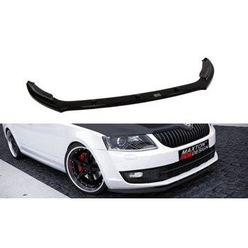 Добавка за предна броня/лип спойлер  V.2 Skoda Octavia Mk3 - Maxton Design